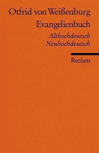 Evangelienbuch: Althochdt. /Neuhochdt. (Reclams Universal-Bibliothek) von Reclam Philipp Jun.