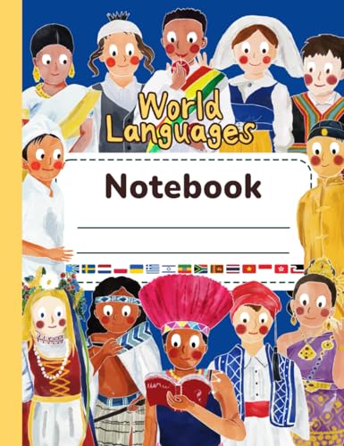 World Languages Notebook 2: Journal / Sketchbook (7.5" x 9.75") with helpful phrases in 15 Languages (ASL American Sign Language, Swedish, Hebrew, ... doodle & sketch (World Languages for Kids) von Independently Published