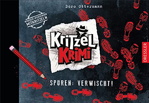 Kritzel-Krimi 2. Spuren: Verwischt!: Kreative Beschäftigung und spannendes Krimi-Abenteuer für Kinder ab 8 Jahren