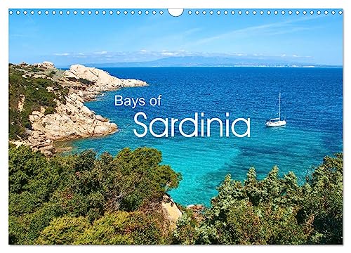 Bays of Sardinia (Wall Calendar 2025 DIN A3 landscape), CALVENDO 12 Month Wall Calendar: Magnificent images from the second largest island of the Mediterranean Sea.