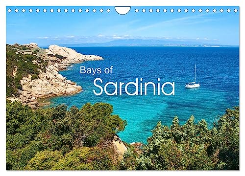 Bays of Sardinia (Wall Calendar 2025 DIN A4 landscape), CALVENDO 12 Month Wall Calendar: Magnificent images from the second largest island of the Mediterranean Sea.