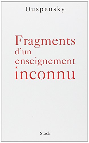 Fragments d'un enseignement inconnu