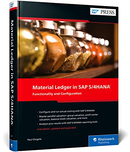 Material Ledger in SAP S/4HANA: Functionality and Configuration (SAP PRESS: englisch)