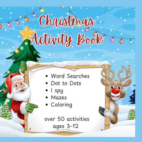 CHRISTMAS ACTIVITY BOOK 1st Edition: Over 50 Christmas Activities for ages 3-12 von Independently published