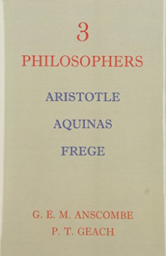 Three Philosophers: Aristotle, Aquinas, Frege