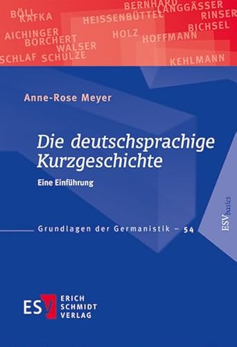 Die deutschsprachige Kurzgeschichte: Eine Einführung (Grundlagen der Germanistik) von Schmidt, Erich Verlag