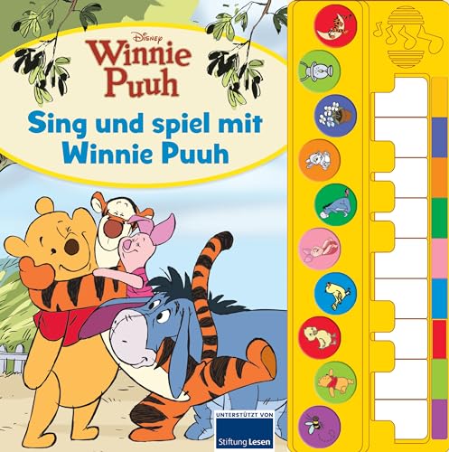 Disney Winnie Puuh - Sing und spiel mit Winnie Puuh - Liederbuch mit Klaviertastatur - Vor- und Nachspielfunktion - 10 beliebte Kinderlieder - Soundbuch von Phoenix International Publications, Inc.
