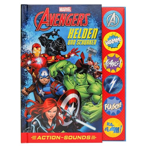 Marvel Avengers - Helden und Schurken - Action-Soundbuch mit 6 Geräuschen und 4 Comicgeschichten für Kinder ab 6 Jahren Marvel Avengers - Helden und Schurken - Action-Soundbuch mit 6 Geräuschen und 4 Comicgeschichten für Kinder ab 6 Jahren