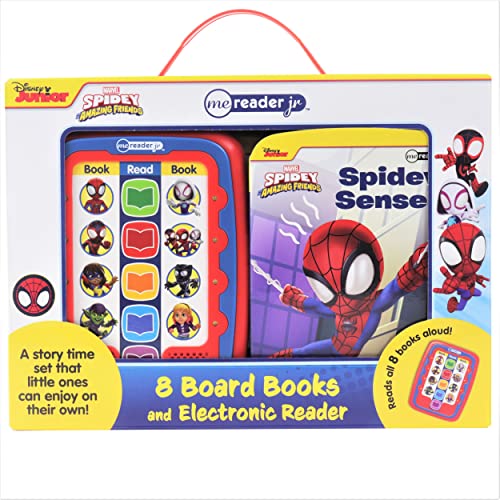 Marvel Spidey and His Amazing Friends: Me Reader Jr 8 Board Books and Electronic Reader Sound Book Set