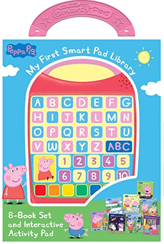 Peppa Pig - My First Smart Pad Library - Interactive Activity Pad and 8-Book Set - PI Kids Peppa Pig - My First Smart Pad Library - Interactive Activity Pad and 8-Book Set - PI Kids