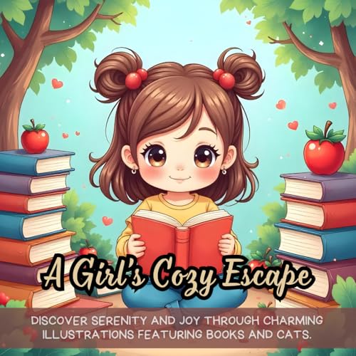 A Girl’s Cozy Escape: coloring book for book lovers, cozy reading scenes coloring book, cat lovers coloring book for kids, girl reading coloring book ... book, relaxing bookish coloring for everyone A Girl’s Cozy Escape: coloring book for book lovers, cozy reading scenes coloring book, cat lovers coloring book for kids, girl reading coloring book ... book, relaxing bookish coloring for everyone von Independently published