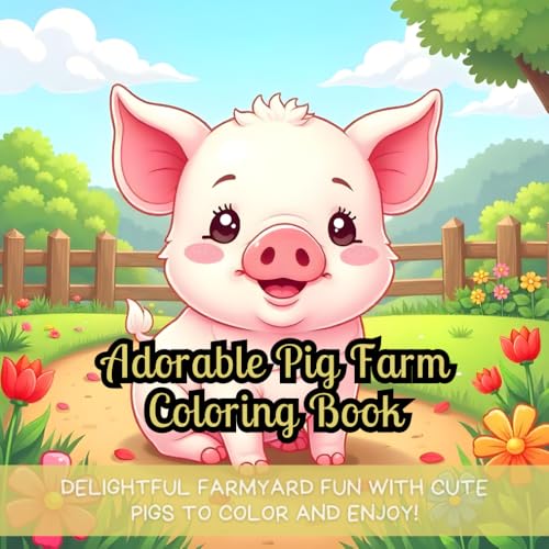 Adorable Pig Farm Coloring Book: Farm animals coloring, pig coloring book, easy-to-color designs, stress relief coloring, fun for kids and adults, ... designs, relaxing coloring book for beginners Adorable Pig Farm Coloring Book: Farm animals coloring, pig coloring book, easy-to-color designs, stress relief coloring, fun for kids and adults, ... designs, relaxing coloring book for beginners von Independently published