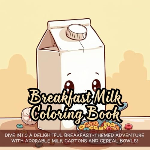 Breakfast Milk Coloring Book: Dive into a delightful breakfast-themed adventure with adorable milk cartons and cereal bowls! Breakfast Milk Coloring Book: Dive into a delightful breakfast-themed adventure with adorable milk cartons and cereal bowls! von Independently published