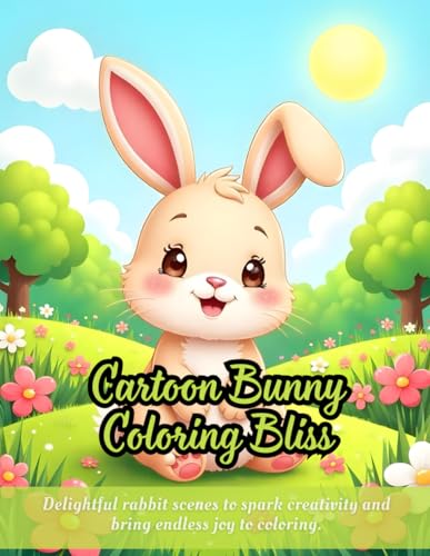 Cartoon Bunny Coloring Bliss: cute rabbit coloring book, bunny coloring for kids, fun animal coloring pages, spring scenes coloring book, adorable ... for relaxation, animal lovers coloring book Cartoon Bunny Coloring Bliss: cute rabbit coloring book, bunny coloring for kids, fun animal coloring pages, spring scenes coloring book, adorable ... for relaxation, animal lovers coloring book von Independently published
