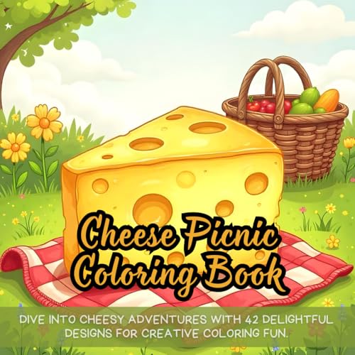Cheese Picnic Coloring Book: Dive into cheesy adventures with 42 delightful designs for creative coloring fun. Cheese Picnic Coloring Book: Dive into cheesy adventures with 42 delightful designs for creative coloring fun. von Independently published