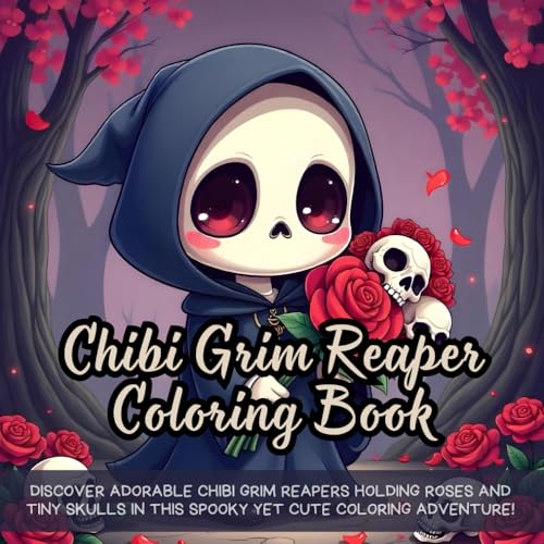 Chibi Grim Reaper Coloring Book: Cute chibi grim reaper coloring book, spooky and kawaii coloring book, gothic cute coloring book for teens, fun ... book, skull and reaper chibi coloring book Chibi Grim Reaper Coloring Book: Cute chibi grim reaper coloring book, spooky and kawaii coloring book, gothic cute coloring book for teens, fun ... book, skull and reaper chibi coloring book von Independently published