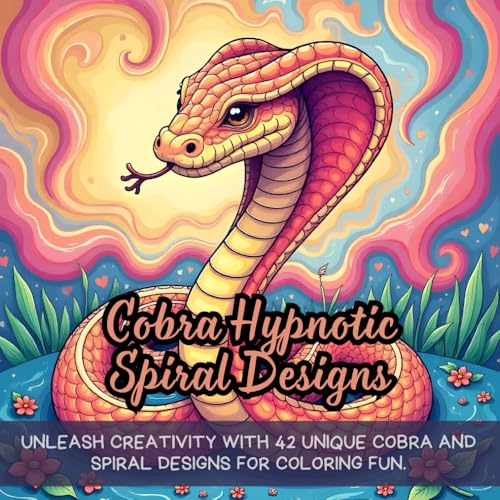 Cobra Hypnotic Spiral Designs: Unleash creativity with 42 unique cobra and spiral designs for coloring fun. Cobra Hypnotic Spiral Designs: Unleash creativity with 42 unique cobra and spiral designs for coloring fun. von Independently published