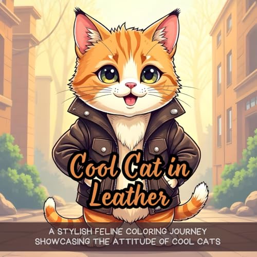 Cool Cat in Leather: A stylish feline coloring journey showcasing the attitude of cool cats Cool Cat in Leather: A stylish feline coloring journey showcasing the attitude of cool cats von Independently published