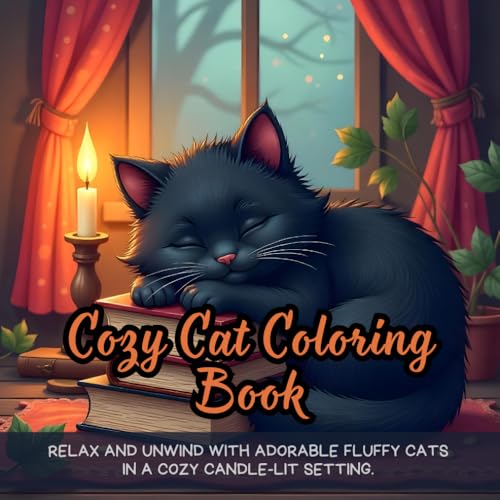 Cozy Cat Coloring Book: cute fluffy cat coloring book, cozy coloring book for adults, relaxing cat coloring book, black cat lovers coloring book, ... coloring book, fluffy kittens coloring book Cozy Cat Coloring Book: cute fluffy cat coloring book, cozy coloring book for adults, relaxing cat coloring book, black cat lovers coloring book, ... coloring book, fluffy kittens coloring book von Independently published