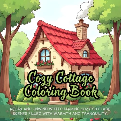 Cozy Cottage Coloring Book: cozy cottage coloring book for adults, relaxing cottagecore coloring book, countryside cabin coloring book, vintage home ... for relaxation, whimsical house coloring book Cozy Cottage Coloring Book: cozy cottage coloring book for adults, relaxing cottagecore coloring book, countryside cabin coloring book, vintage home ... for relaxation, whimsical house coloring book von Independently published