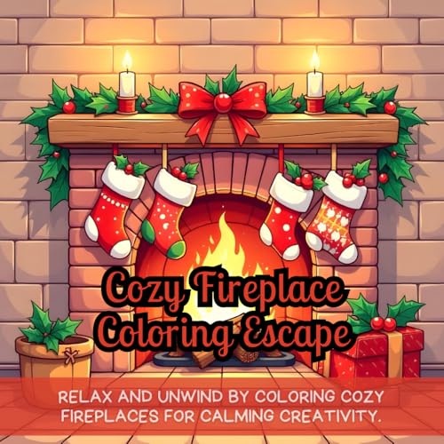 Cozy Fireplace Coloring Escape: cozy fireplace coloring, relaxing coloring book, fireplace coloring pages, coloring for adults, calming coloring book, ... coloring book, relaxation coloring book Cozy Fireplace Coloring Escape: cozy fireplace coloring, relaxing coloring book, fireplace coloring pages, coloring for adults, calming coloring book, ... coloring book, relaxation coloring book von Independently published