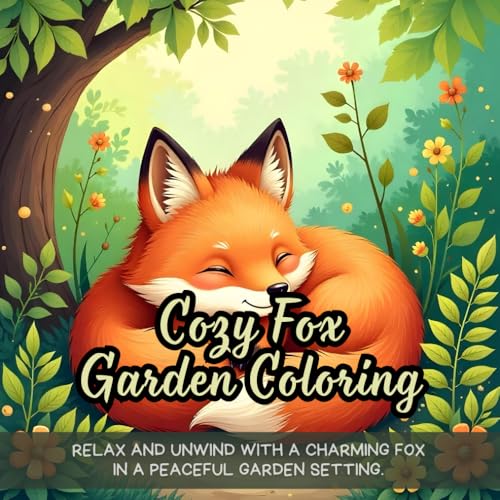 Cozy Fox Garden Coloring: Cute fox coloring book for adults, relaxing animal coloring book, peaceful garden coloring book, cozy wildlife coloring ... coloring book, detailed fox coloring book Cozy Fox Garden Coloring: Cute fox coloring book for adults, relaxing animal coloring book, peaceful garden coloring book, cozy wildlife coloring ... coloring book, detailed fox coloring book von Independently published