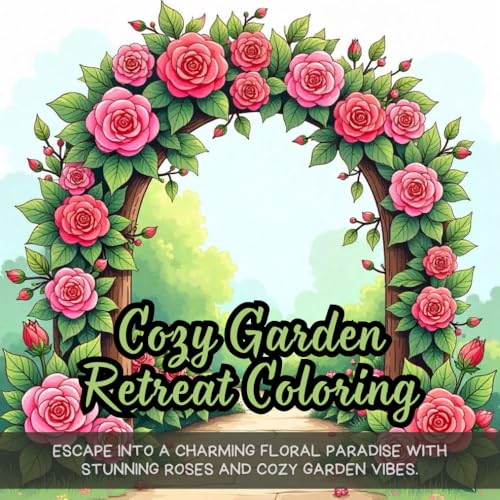 Cozy Garden Retreat Coloring: relaxing coloring book for adults, floral garden coloring book, cozy nature coloring book, beautiful rose arch coloring ... book, calming botanical coloring book Cozy Garden Retreat Coloring: relaxing coloring book for adults, floral garden coloring book, cozy nature coloring book, beautiful rose arch coloring ... book, calming botanical coloring book von Independently published
