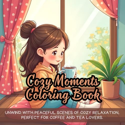 Cozy Moments Coloring Book: calming cozy coloring book for adults, relaxing coffee lover coloring book, tea time peaceful coloring book, cozy and ... coloring book with warm calming vibes von Independently published