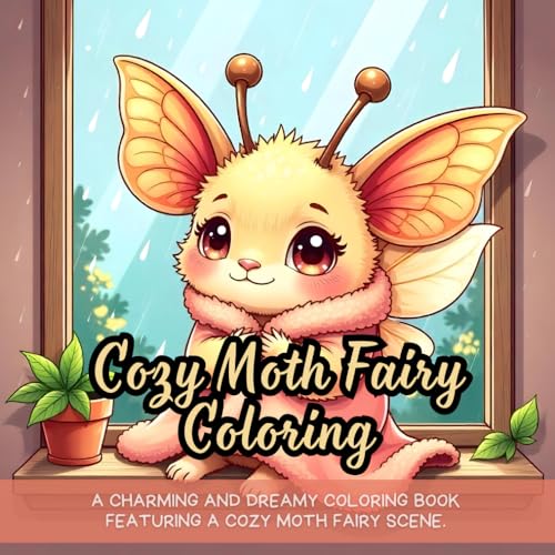 Cozy Moth Fairy Coloring: cozy moth fairy coloring book, relaxing rainy day coloring book, whimsical aesthetic fairy coloring book, fantasy creature ... book, comforting fairy fantasy coloring book Cozy Moth Fairy Coloring: cozy moth fairy coloring book, relaxing rainy day coloring book, whimsical aesthetic fairy coloring book, fantasy creature ... book, comforting fairy fantasy coloring book von Independently published