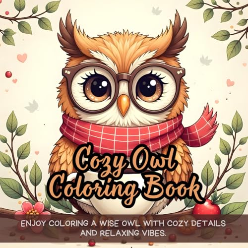 Cozy Owl Coloring Book: owl with scarf coffee coloring book, round glasses owl fun coloring book, relaxing adult owl coloring activity book, owl in ... adults, owl lovers cozy scarf coloring book Cozy Owl Coloring Book: owl with scarf coffee coloring book, round glasses owl fun coloring book, relaxing adult owl coloring activity book, owl in ... adults, owl lovers cozy scarf coloring book von Independently published