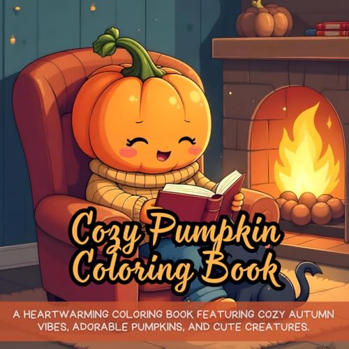 Cozy Pumpkin Coloring Book: Fall coloring book for adults, cute cozy coloring book, autumn coloring book for relaxation, Halloween aesthetic coloring ... coloring book, cozy home coloring book. Cozy Pumpkin Coloring Book: Fall coloring book for adults, cute cozy coloring book, autumn coloring book for relaxation, Halloween aesthetic coloring ... coloring book, cozy home coloring book. von Independently published