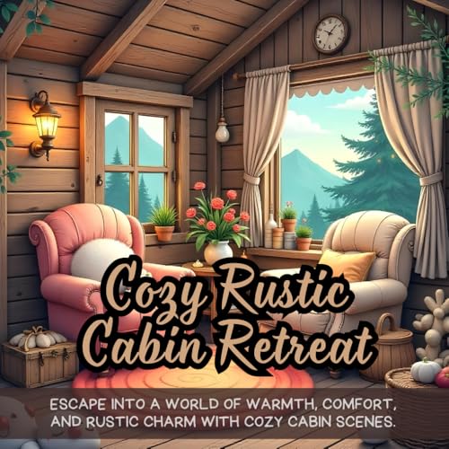 Cozy Rustic Cabin Retreat: cozy cabin retreat coloring book for adults, warm and cozy rustic home coloring book, ultimate cozy home vibes coloring ... stress relief cozy cabin coloring book Cozy Rustic Cabin Retreat: cozy cabin retreat coloring book for adults, warm and cozy rustic home coloring book, ultimate cozy home vibes coloring ... stress relief cozy cabin coloring book von Independently published