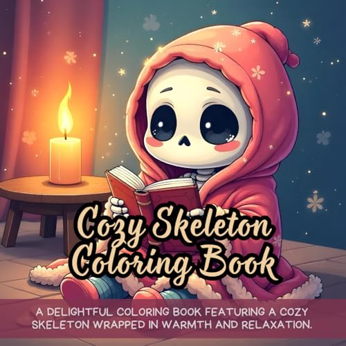 Cozy Skeleton Coloring Book: cozy skeleton coloring book fun, cute Halloween skeleton color book, spooky yet cute skeleton coloring, coloring book for ... pages, relaxing spooky cute skeleton book Cozy Skeleton Coloring Book: cozy skeleton coloring book fun, cute Halloween skeleton color book, spooky yet cute skeleton coloring, coloring book for ... pages, relaxing spooky cute skeleton book von Independently published