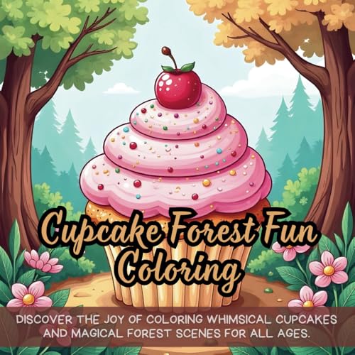 Cupcake Forest Fun Coloring: Cute coloring book for kids, coloring book for adults, kawaii coloring book, Coloring Book for Adults and Kids, Bold and Easy Cupcake Forest Fun Coloring: Cute coloring book for kids, coloring book for adults, kawaii coloring book, Coloring Book for Adults and Kids, Bold and Easy von Independently published
