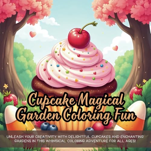 Cupcake Magical Garden Coloring Fun: unleash your creativity with delightful cupcakes and enchanting gardens in this whimsical coloring adventure for all ages Cupcake Magical Garden Coloring Fun: unleash your creativity with delightful cupcakes and enchanting gardens in this whimsical coloring adventure for all ages von Independently published