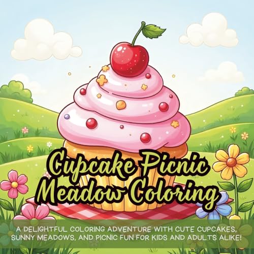 Cupcake Picnic Meadow Coloring: A delightful coloring adventure with cute cupcakes, sunny meadows, and picnic fun for kids and adults alike! Cupcake Picnic Meadow Coloring: A delightful coloring adventure with cute cupcakes, sunny meadows, and picnic fun for kids and adults alike! von Independently published