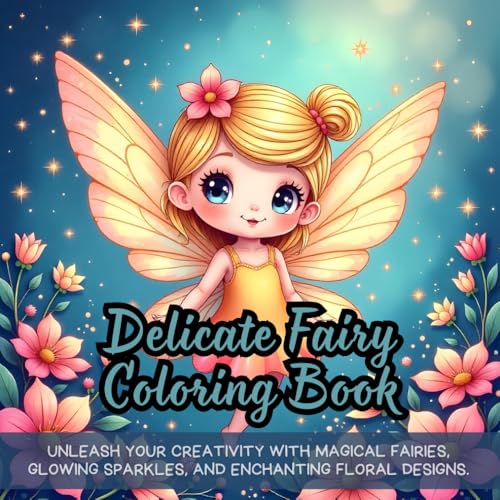 Delicate Fairy Coloring Book: Unleash your creativity with magical fairies, glowing sparkles, and enchanting floral designs. Delicate Fairy Coloring Book: Unleash your creativity with magical fairies, glowing sparkles, and enchanting floral designs. von Independently published