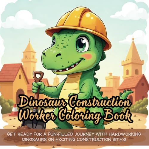 Dinosaur Construction Worker Coloring Book: fun dinosaur coloring book for kids, construction site vehicles coloring book, builder dinosaur coloring ... book, construction hat dinosaur coloring fun Dinosaur Construction Worker Coloring Book: fun dinosaur coloring book for kids, construction site vehicles coloring book, builder dinosaur coloring ... book, construction hat dinosaur coloring fun von Independently published