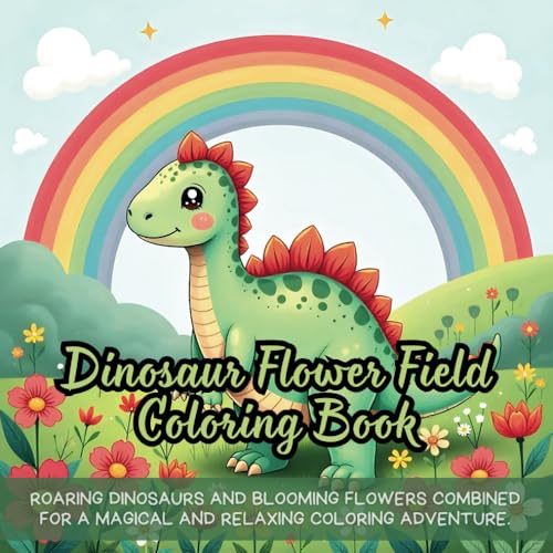 Dinosaur Flower Field Coloring Book: dinosaur coloring book for kids, flower theme coloring book, nature dinosaur coloring book, kids dinosaur field ... coloring book, field and flower coloring book Dinosaur Flower Field Coloring Book: dinosaur coloring book for kids, flower theme coloring book, nature dinosaur coloring book, kids dinosaur field ... coloring book, field and flower coloring book von Independently published