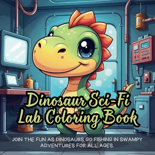 Dinosaur Sci-Fi Lab Coloring Book: futuristic dinosaur coloring book for kids, robotic dinosaur coloring book for boys, dinosaur science laboratory coloring book, dinosaur coloring book for teens, Dinosaur Sci-Fi Lab Coloring Book: futuristic dinosaur coloring book for kids, robotic dinosaur coloring book for boys, dinosaur science laboratory coloring book, dinosaur coloring book for teens, von Independently published
