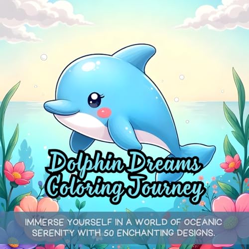 Dolphin Dreams Coloring Journey: ocean animal coloring book, underwater life illustrations, relaxing adult coloring book, aquatic creatures art ... coloring book, calming water designs Dolphin Dreams Coloring Journey: ocean animal coloring book, underwater life illustrations, relaxing adult coloring book, aquatic creatures art ... coloring book, calming water designs von Independently published