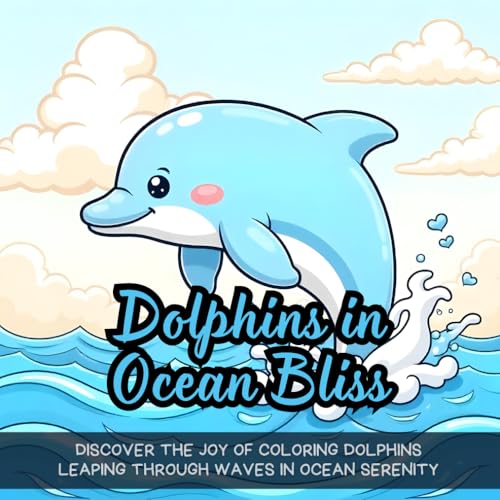 Dolphins in Ocean Bliss: dolphin coloring book for kids, ocean animals coloring book for children, leaping dolphin coloring book adults, playful ... aquatic animal coloring book for children Dolphins in Ocean Bliss: dolphin coloring book for kids, ocean animals coloring book for children, leaping dolphin coloring book adults, playful ... aquatic animal coloring book for children von Independently published