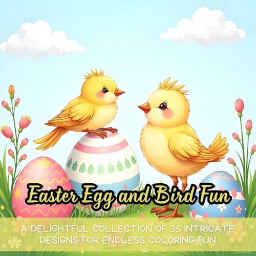Easter Egg and Bird Fun: easter coloring book, bird coloring book, egg coloring book, adult coloring book, kids coloring book, spring coloring book, ... adults,easter gift book, easter egg coloring, Easter Egg and Bird Fun: easter coloring book, bird coloring book, egg coloring book, adult coloring book, kids coloring book, spring coloring book, ... adults,easter gift book, easter egg coloring,