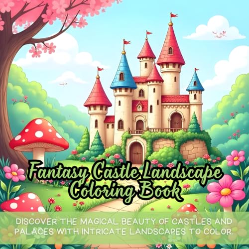 Fantasy Castle Landscape Coloring Book: fantasy coloring book, castle coloring book, palace coloring book, landscape coloring book, magical coloring ... and palace coloring, fairytale coloring book Fantasy Castle Landscape Coloring Book: fantasy coloring book, castle coloring book, palace coloring book, landscape coloring book, magical coloring ... and palace coloring, fairytale coloring book von Independently published
