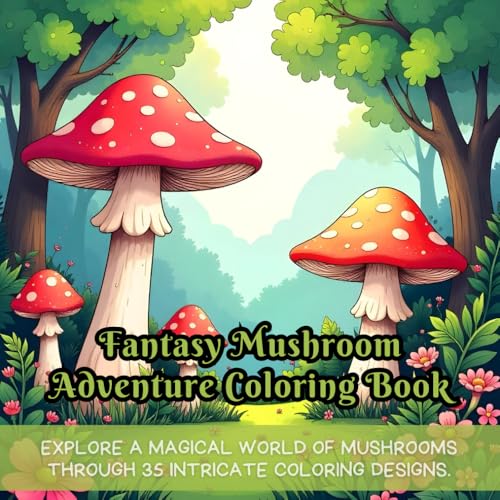 Fantasy Mushroom Adventure Coloring Book: fantasy mushroom coloring book, coloring book for adults, adult coloring book, nature coloring book, ... coloring book, coloring for mindfulness Fantasy Mushroom Adventure Coloring Book: fantasy mushroom coloring book, coloring book for adults, adult coloring book, nature coloring book, ... coloring book, coloring for mindfulness