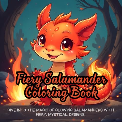 Fiery Salamander Coloring Book: Dive into the magic of glowing salamanders with fiery, mystical designs. Fiery Salamander Coloring Book: Dive into the magic of glowing salamanders with fiery, mystical designs. von Independently published
