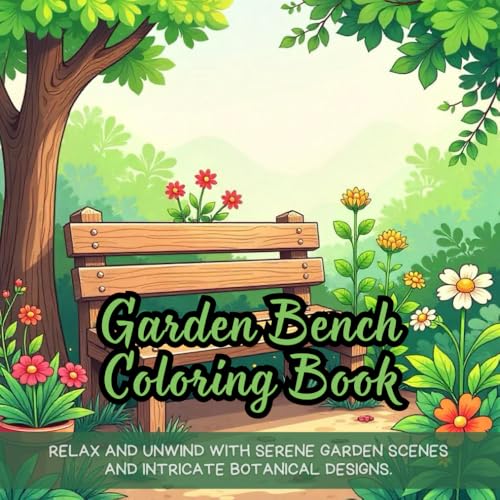 Garden Bench Coloring Book: garden bench coloring book for adults, peaceful garden scenes coloring book, wooden bench garden coloring book, outdoor ... for teens, serene garden bench color book Garden Bench Coloring Book: garden bench coloring book for adults, peaceful garden scenes coloring book, wooden bench garden coloring book, outdoor ... for teens, serene garden bench color book von Independently published