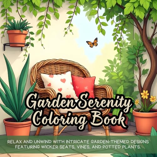 Garden Serenity Coloring Book: garden serenity coloring book for adults, potted plant coloring book, nature inspired coloring book for teens, outdoor ... botanical art coloring book for creativity Garden Serenity Coloring Book: garden serenity coloring book for adults, potted plant coloring book, nature inspired coloring book for teens, outdoor ... botanical art coloring book for creativity von Independently published
