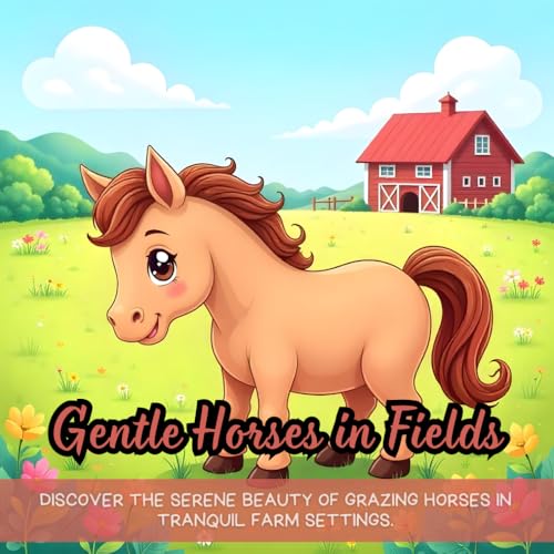 Gentle Horses in Fields: Horse coloring book for relaxation, calm farm coloring book, calming horse barn scenery coloring book, relaxing nature horse ... meditative horse barn landscape coloring book Gentle Horses in Fields: Horse coloring book for relaxation, calm farm coloring book, calming horse barn scenery coloring book, relaxing nature horse ... meditative horse barn landscape coloring book von Independently published