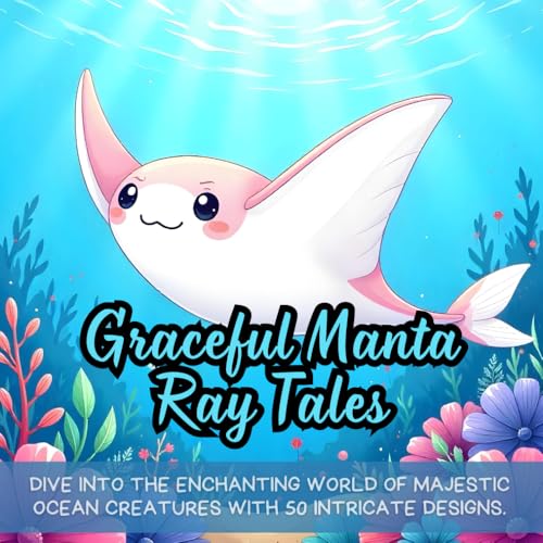 Graceful Manta Ray Tales: ocean coloring book for kids, adults coloring book, manta ray illustrations, aquatic creatures art, underwater life designs, ... book, ocean-themed relaxation coloring Graceful Manta Ray Tales: ocean coloring book for kids, adults coloring book, manta ray illustrations, aquatic creatures art, underwater life designs, ... book, ocean-themed relaxation coloring von Independently published